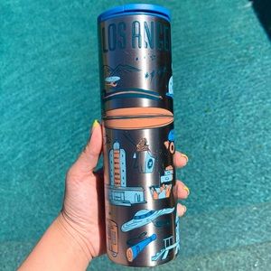 Starbucks Lis Angeles Stainless Steel Traveler Tumbler Coffee Mug (16 oz)